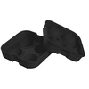 Image de Moule noir à glaçons boules capacité 4 glaçons en silicone - -