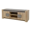 Image de Meuble TV 2 Portes Aspect Bois et Pierre - FANNY -