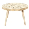 Image de Table Basse Ronde avec Plateau en Rondins de Bois - FREJ -