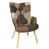 Image de Fauteuil Patchwork Motifs Nuances de Marron - MELO -