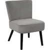 Image de Fauteuil Crapaud en Velours Côtelé Gris - KONAE -