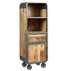 Image de Etagère Multi-Rangements Acier et Bois Massif - EDWIN -