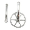Image de Pedalier monovitesse city 44d l170 lasco alu argent 3.32 (axe carre)