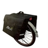 Image de Sacoche velo porte bagage a pont 2 volumes optimiz noire (+/-40l)