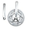 Image de Pedalier route triple 52-42-30d l170 plateaux et manivelles argent (axe 122,5)