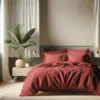 Image de 3S. x Tertio Housse de couette coton - Terracotta 200 x 200 cm