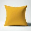Image de 3S. x Tertio Taie d'oreiller ou taie de traversin coton - Jaune - Curry 63 x 63 cm sans volant