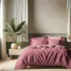 Image de 3S. x Tertio Housse de couette Coton - Vieux rose / Rose blush 200 x 200 cm