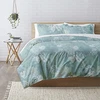 Image de 3S. x Collection Taie d'oreiller ou taie de traversin coton - FUNA - Vert d'eau 63 x 63 cm sans volant