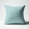 Image de 3S. x Tertio Taie d'oreiller ou taie de traversin coton - Bleu - Glacier 63 x 63 cm avec volant