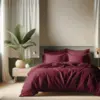 Image de 3S. x Tertio Housse de couette coton - Grenat 240 x 220 cm
