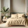 Image de 3S. x Tertio Housse de couette coton - Beige - Écru 140 x 200 cm