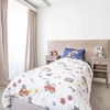 Image de 3S. x Collection Parure de lit coton - MECANO - Blanc 200 x 200 cm