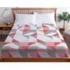 Image de 3S. x Collection Drap-housse en coton - TRIGONE - Rose 160 x 200 cm