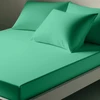 Image de 3S. x Tertio Drap-housse polycoton - Vert - Eucalyptus 120 x 190 cm