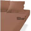 Image de 3S. x Tertio Drap housse grand bonnet Gaze de coton - Rouille 140 x 190 cm