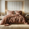 Image de 3S. x Tertio Housse de couette gaze de coton - rouille 140 x 200 cm
