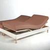 Image de 3S. x Tertio Drap-housse sommier articulé gaze de coton - Rouille 2 x 90 x 200 cm
