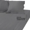 Image de 3S. x Tertio Drap-housse grand bonnet XL gaze de Coton - Gris - Anthracite 180 x 200 cm