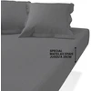 Image de 3S. x Tertio Drap housse grand bonnet Gaze de coton - Gris - Anthracite 90 x 190 cm