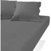 Image de 3S. x Tertio Drap-housse gaze de Coton - Gris - Anthracite 160 x 200 cm