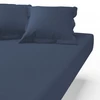Image de 3S. x Tertio Drap housse Gaze de coton - Bleu - Indigo 90 x 200 cm