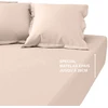 Image de 3S. x Tertio Drap housse grand bonnet Percale de coton - Beige - Rosé 180 x 200 cm