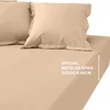 Image de 3S. x Tertio Drap-housse grand bonnet XL Coton - Beige - Rosé 160 x 200 cm