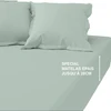 Image de 3S. x Tertio Drap-housse grand bonnet coton - Ver - Céladon 160 x 200 cm