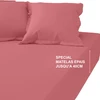 Image de 3S. x Tertio Drap-housse grand bonnet XL Coton - Rose - Vieux Rose 140 x 190 cm