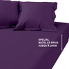 Image de 3S. x Tertio Drap Housse Grand Bonnet Percale De Coton - Violet 140 x 190 cm