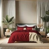 Image de 3S. x Collection Housse de couette en Coton - TRIO -Terracotta 200 x 200 cm