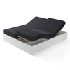 Image de 3S. x Tertio Drap-housse sommier articulé Satin De Coton rayé - Gris - Anthracite 2 x 70 x 190 cm