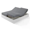 Image de 3S. x Tertio Drap-housse sommier articulé Satin De Coton rayé - Gris - Perle 2 x 70 x 190 cm