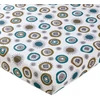 Image de Becquet Drap-housse en coton blanc à fleurs - FIFTY 90 x 190 cm