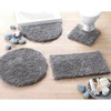 Image de Becquet Tapis de bain pur coton 1500 g/m² CONFORT - Gris 50 x 50 cm