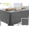 Image de Becquet Toile cirée effet faux uni FOLK - gris 180 cm