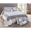 Image de Becquet Housse de coussin polochon 50x15 - Blanc 15 x 50 cm
