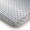 Image de Becquet Drap housse en coton gris - THIBAULT 160 x 200 cm