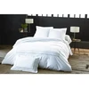 Image de Becquet Housse de couette réversible en percale de coton blanc à motif brodé floral - ADELE 200 x 200 cm