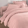 Image de Becquet Housse de couette en flanelle uni LAUREAT, rose poudre 140 x 200 cm