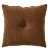 Image de Becquet Coussin en coton marron glacé - VELOURS CAPTON 30 x 30 cm