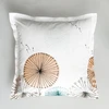Image de Becquet Taie d'oreiller ou de traversin en coton blanc - PISSENLIT 63 x 63 cm