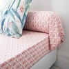 Image de Becquet Drap-housse en coton blanc - NOEMIE 140 x 190 cm