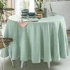 Image de Becquet Lot de 3 serviettes de table en polyester vert céladon effet froissé - FONTANA 45 x 45 cm