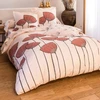Image de Becquet Taie de traversin COQUELICOT corail 43 x 185 cm