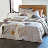 Image de Becquet Drap plat en coton DR.CARAMEL - Gris 180 x 290 cm