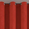 Image de Becquet Rideau occultant velours thermique et phonique dos polaire ALASKA - terracotta 140 x 260 cm