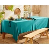 Image de Becquet Nappe HONO bleu en coton lavé 160 x 250 cm