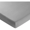 Image de Becquet Drap housse FLANELLE UNI - gris galet 140 x 200 cm
